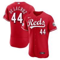 Cincinnati Reds Elly De La Cruz Nike Red Alternate Authentic Sponsor Patch Jersey