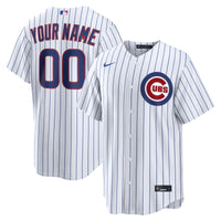 Chicago Cubs Nike White Home Replica Custom Jersey