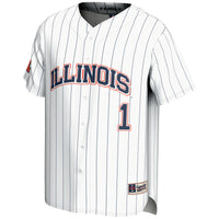 GameDay Greats #1 White Illinois Fighting Illini Lightweight Baseball Jersey