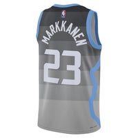 Utah Jazz Nike 2025/26 City Edition Swingman Jersey - Gray - Lauri Markkanen