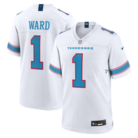 Tennessee Titans Cameron Ward Nike White Game Jersey