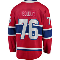 Montreal Canadiens Zack Bolduc Fanatics Red Home Breakaway Jersey