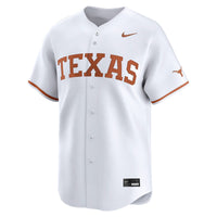 Nike White Texas Longhorns Baseball Limited Jersey