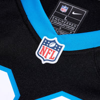 Carolina Panthers Jalen Coker Nike Black Team Game Jersey