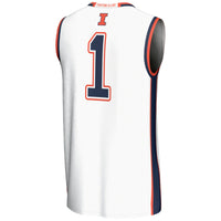 GameDay Greats #1 White Illinois Fighting Illini Lightweight Basketball Jersey