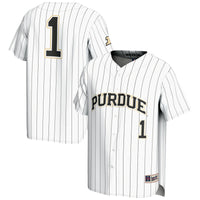 GameDay Greats #1 White Purdue Boilermakers Lightweight Baseball Jersey