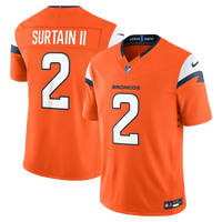 Denver Broncos Patrick Surtain II Nike Orange Team Vapor F.U.S.E. Stitched Limited Jersey