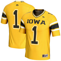 GameDay Greats Gold Iowa Hawkeyes Lightweight Collegiate Football Fashion Jersey
