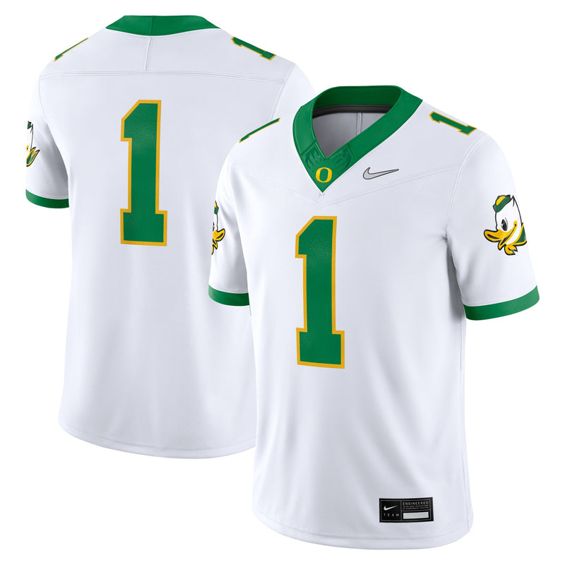 Nike White Oregon Ducks Alternate Game Jersey