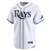 Tampa Bay Rays Junior Caminero Nike White Home Limited Jersey