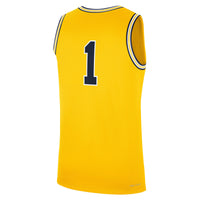 Jordan Brand #1 Maize Michigan Wolverines Alternate Replica Jersey