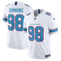 Tennessee Titans Jeffery Simmons Nike White Vapor F.U.S.E. Stitched Limited Jersey
