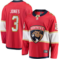 Florida Panthers Seth Jones Fanatics Red Home Breakaway Jersey
