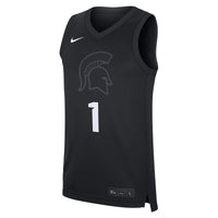 Nike #1 Black Michigan State Spartans Alternate Replica Jersey