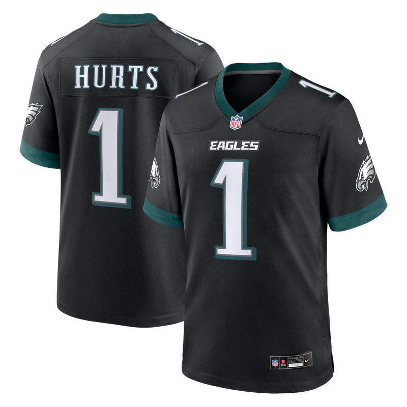 Philadelphia Eagles Jalen Hurts Nike Black Alternate Game Jersey
