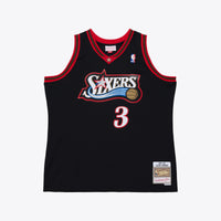 Philadelphia 76ers Mitchell & Ness Allen Iverson 1997 Dark Authentic Jersey - Black