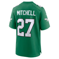 Philadelphia Eagles Quinyon Mitchell Nike Kelly Green Alternate Game Jersey