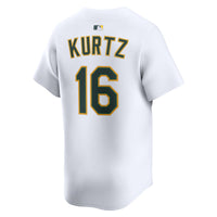 Athletics Nick Kurtz Nike White Home Limited Player Jersey