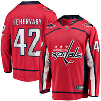 Washington Capitals Martin Fehervary Fanatics Red Home Breakaway Player Jersey