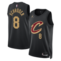 Cleveland Cavaliers Jordan Brand Statement Edition Swingman Jersey - Black - Dennis Schröder