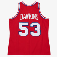 Philadelphia 76ers Mitchell & Ness Darryl Dawkins 1979 Dark Authentic Jersey - University Red