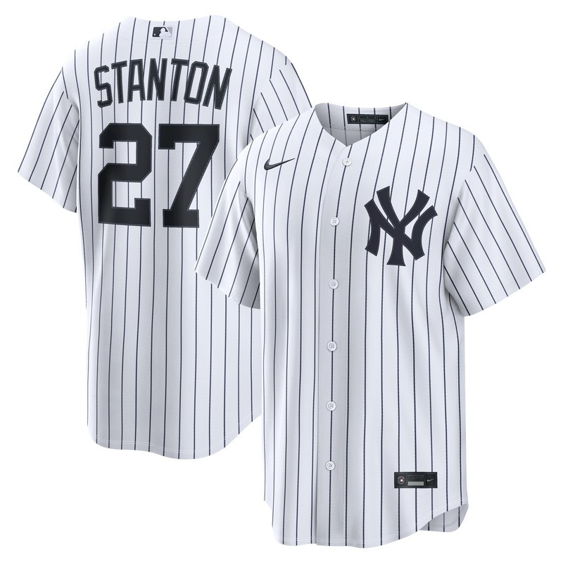 New York Yankees Giancarlo Stanton Nike White Home Replica Jersey