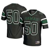 GameDay Greats #1 Black Hawaii Rainbow Warriors Football Jersey