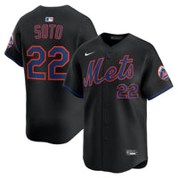 New York Mets Juan Soto Nike Black Alternate Limited Player Jersey