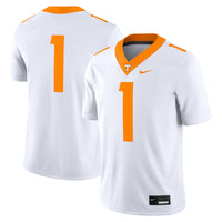Nike #1 White Tennessee Volunteers Game Jersey