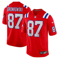 New England Patriots Rob Gronkowski Nike Red Alternate Retired Player Game Jersey