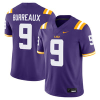 Nike Joe Burrow Purple LSU Tigers "Burreaux" Nameplate Home Game Football Jersey
