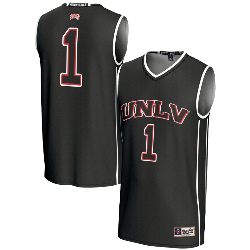 GameDay Greats #1 Black UNLV Rebels Lightweight Basketball Jersey