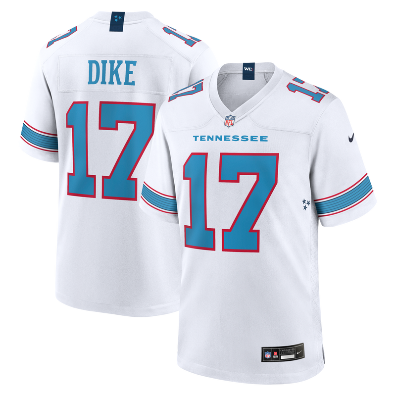 Tennessee Titans Chimere Dike Nike White Game Jersey