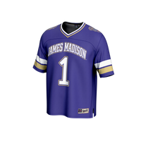 GameDay Greats #1 Purple James Madison Dukes Lightweight Collegiate Football Fashion Jersey