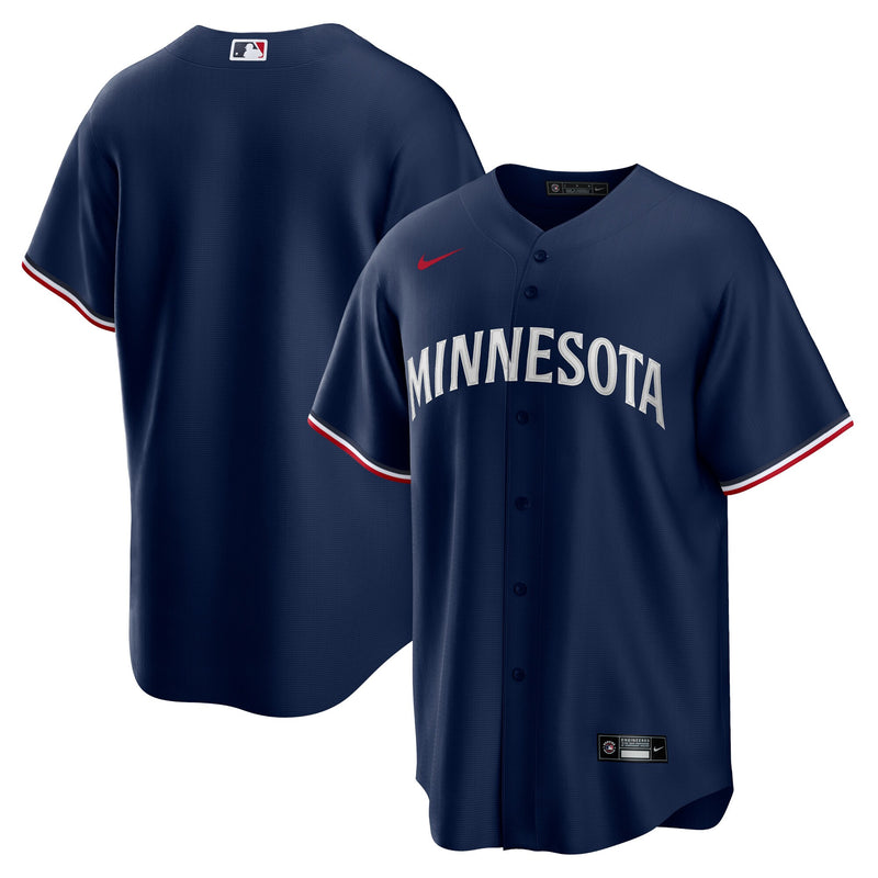 Minnesota Twins Nike Navy Alternate Replica Team Logo Jersey