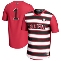 GameDay Greats #1 Red Georgia Bulldogs Lightweight Soccer Fashion Jersey