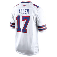 Buffalo Bills Josh Allen Nike White White Game Player Jersey