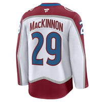 Colorado Avalanche Nathan MacKinnon Fanatics White Away Premium Jersey