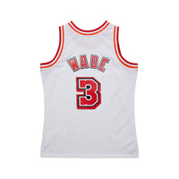 Miami Heat Mitchell & Ness Dwyane Wade White Swingman Jersey 07-08