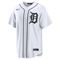 Detroit Tigers Nike White Home Replica Custom Jersey