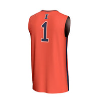 GameDay Greats #1 Orange Illinois Fighting Illini Lightweight Collegiate Basketball Fashion Jersey
