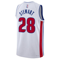 Detroit Pistons Nike Association Edition Swingman Jersey - White - Isaiah Stewart