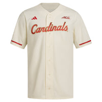 adidas Cream Louisville Cardinals Replica Baseball Jersey