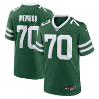 New York Jets Armand Membou Nike Green Team Game Jersey