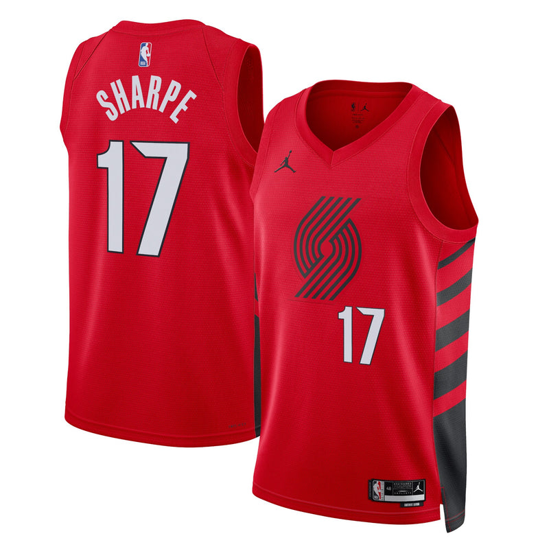 Portland Trail Blazers Jordan Statement Edition Swingman Jersey - Red - Shaedon Sharpe