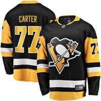 Pittsburgh Penguins Jeff Carter Fanatics Black Home Breakaway Replica Jersey