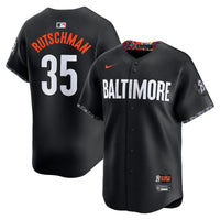 Baltimore Orioles Adley Rutschman Nike Black City Connect Limited Player Jersey