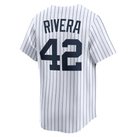 New York Yankees Mariano Rivera Nike White Throwback Cooperstown Collection Limited Jersey