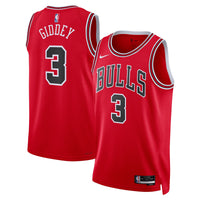 Chicago Bulls Nike Icon Edition Swingman Jersey - Red - Josh Giddey