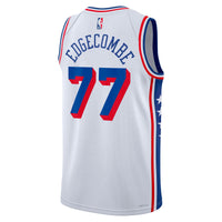 Philadelphia 76ers Nike Association Edition Swingman Jersey - White - VJ Edgecombe